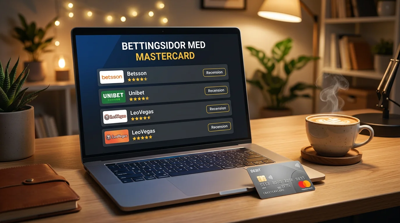 Svenska licensierade bettingsidor med Mastercard stöd